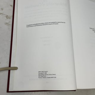 A BIBLIOGRAPHY of CANADIANA being items in the Metropolitan Toronto Library, Canada, relating to the early history & development of Canada. Second supplement, volume 2, 1801-1849