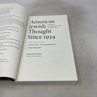 American Jewish Thought Since 1934: Writings on Identity, Engagement, and Belief (Brandeis Library of Modern Jewish Thought)