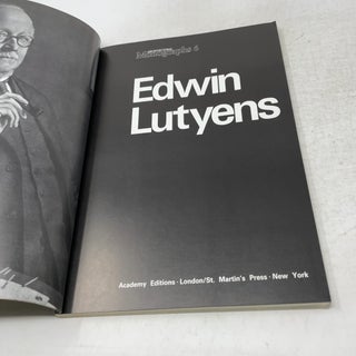 Edwin Lutyens (Architectural Monographs No 6)
