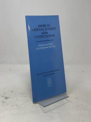 Item #578326 American National Interest and the United Nations