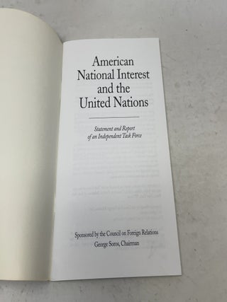 American National Interest and the United Nations