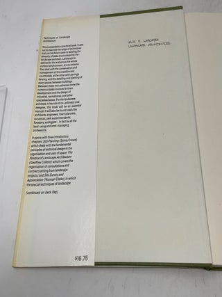 Techniques of Landscape Architecture