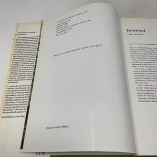 Techniques of Landscape Architecture