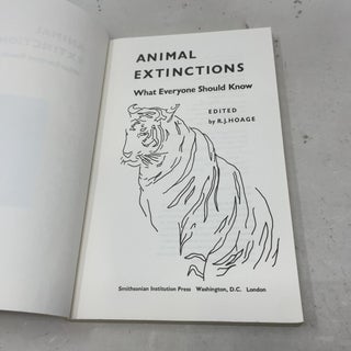 ANIMAL EXTINCTIONS PB (National Zoological Park Symposia for the Public)
