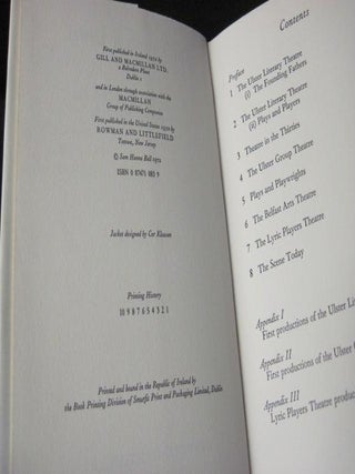 The Theatre in Ulster: A survey of the dramatic movement in Ulster from 1902 until the present day