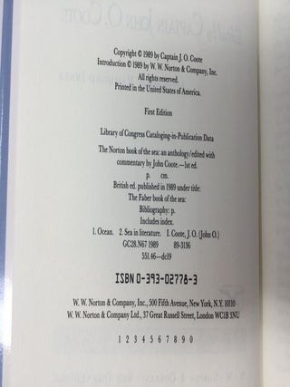 The Norton Book of the Sea (Vol. 1)